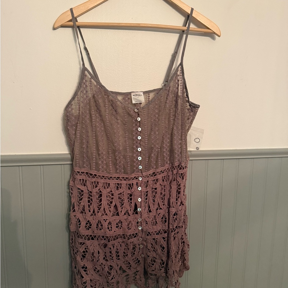 Intimately Free People Lavender Lace Top